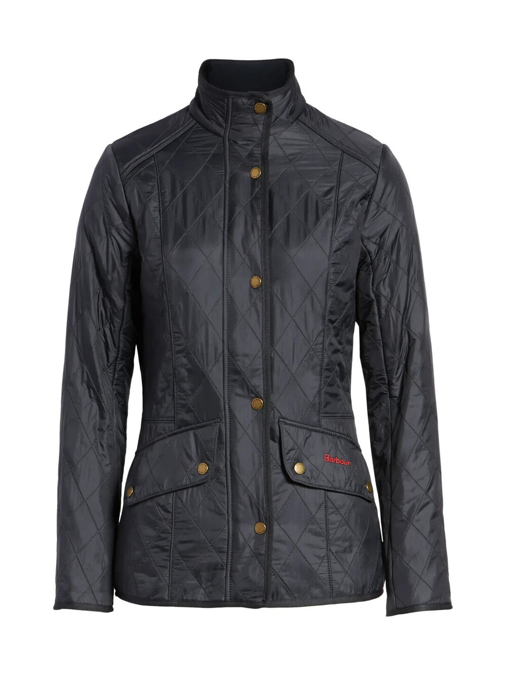 NEW, Barbour Cavalry Fleece Lined Quilted Jacket in Navy Sz 12 #SJ2662